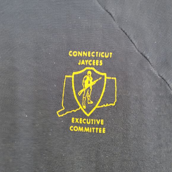 Vintage 80s Connecticut Jaycees Sweatshirt Women Large 21x21 - Picture 11 of 12